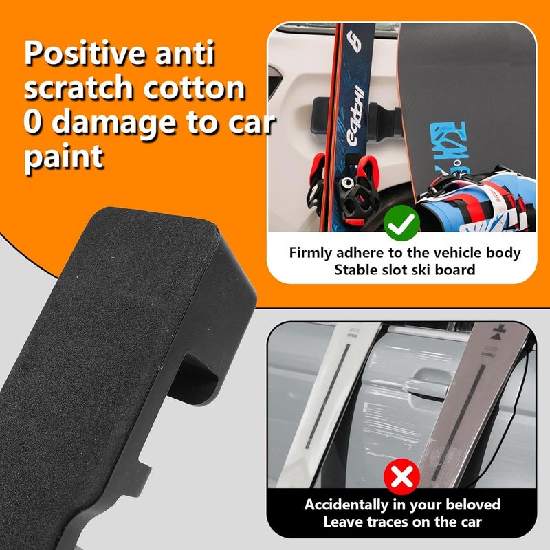 MIPON Magnetic Ski Snowboard Vehicle Mountr & Fishing Rod Holde for Car Truck Bed Boat Wall Garage Door,Protection You Vehicle Paint - Image 5